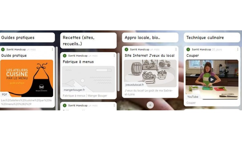 Ressources atelier cuisine santé